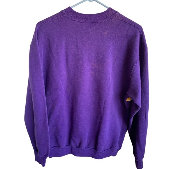Vintage LSU Tigers Crewneck Sweatshirt Adult Large Mens 90s Sweater Made in USA - Picture 3 of 4